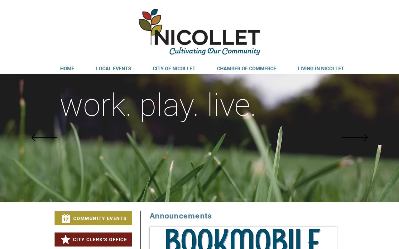 Nicollet County traffic court City of Nicollet route reference