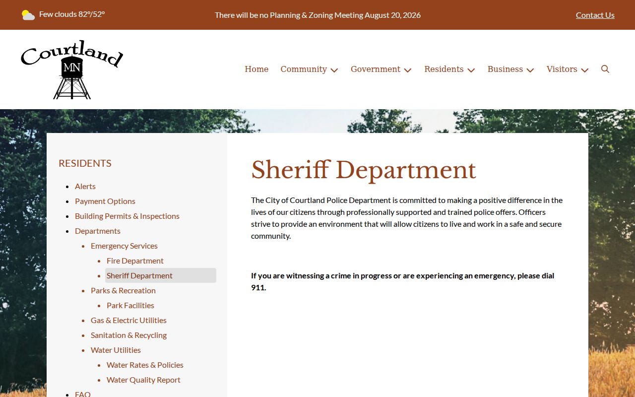 Nicollet County traffic court local enforcement reference